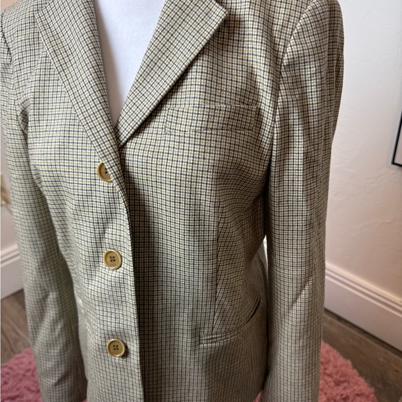 Theory Plaid Wool Blazer - Picture 2 of 8